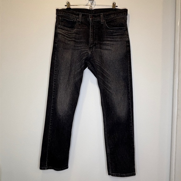 Levi's Black Straight Jean W 36 L 30 - Picture 10 of 10